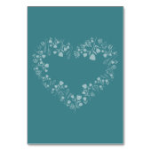 Radiant Sparkling Spring Blooms Wedding Tischnummer (Rückseite)