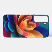 Radiant Spectrum Bloom in Textured Layers Samsung Galaxy Hülle (Rückseite (Horizontal))