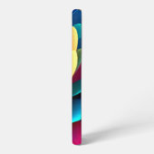 Radiant Spectrum Bloom in Textured Layers Samsung Galaxy Hülle (Linke Seite)