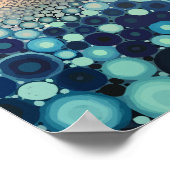 Radiant Spiral of Concentric Circles Poster (Ecke)