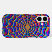 Radiant Spiral Web Abstrakt Case-Mate iPhone Hülle (Rückseite (Horizontal))