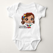 "Radiant Spirit: Ein kleines Mädchen feiert Autism Baby Strampler (Vorderseite)