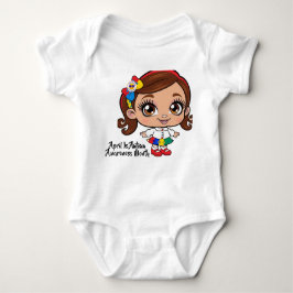 "Radiant Spirit: Ein kleines Mädchen feiert Autism Baby Strampler