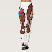 "Radiant Spirit: Ein kleines Mädchen feiert Autism Leggings (Rückseite)