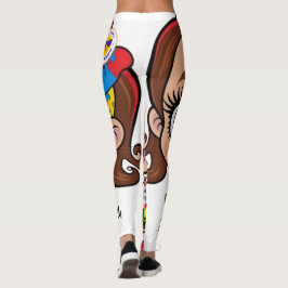 "Radiant Spirit: Ein kleines Mädchen feiert Autism Leggings