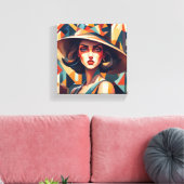 "Radiant Spritzen" Leinwanddruck (Insitu (Wohnzimmer))