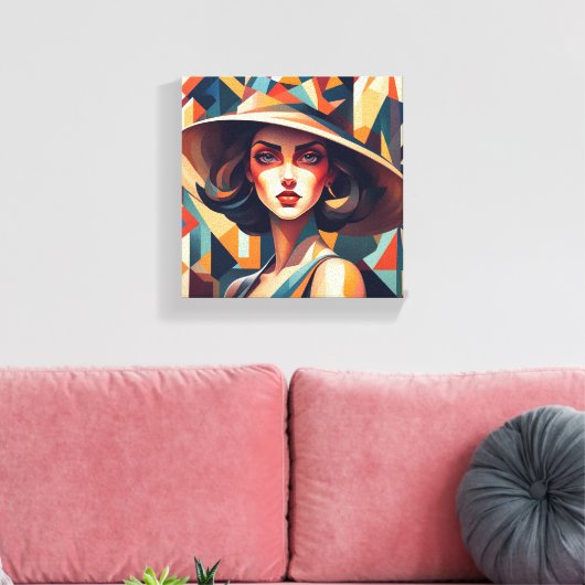 "Radiant Spritzen" Leinwanddruck (Insitu (Wohnzimmer))