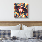 "Radiant Spritzen" Leinwanddruck (Insitu (Schlafzimmer))