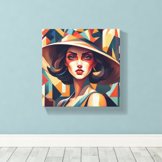 "Radiant Spritzen" Leinwanddruck (Insitu (Holzboden))