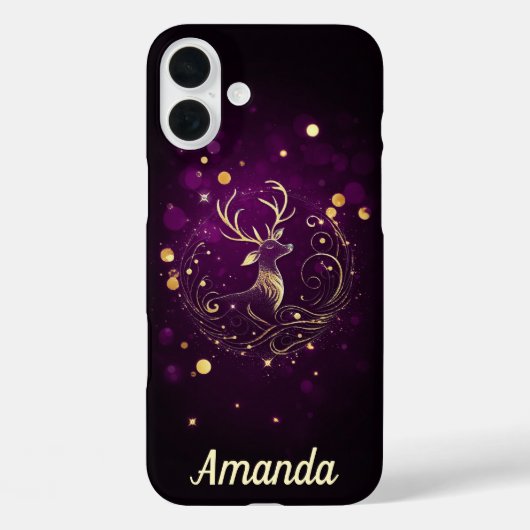 Radiant Stag in Gold Case-Mate iPhone Hülle (Rückseite)