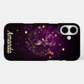 Radiant Stag in Gold Case-Mate iPhone Hülle (Rückseite (Horizontal))