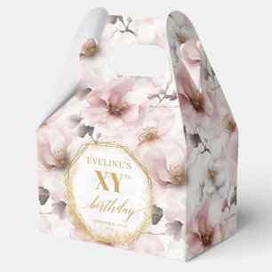 Radiant staubrosa boho Aquarell 50. Geburtstag Geschenkschachtel