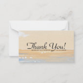 Radiant Summer Beach Hochzeitbudget Vielen Dank Mitteilungskarte (Vorderseite)