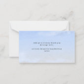 Radiant Summer Beach Hochzeitbudget Vielen Dank Mitteilungskarte (Rückseite)