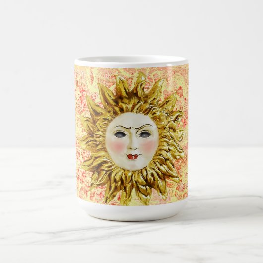 Radiant Sun Face Kaffeetasse (Mittel)