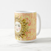 Radiant Sun Face Kaffeetasse (VorderseiteRechts)