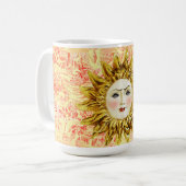 Radiant Sun Face Kaffeetasse (Vorderseite Links)