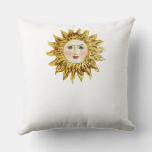 Radiant Sun Face Kissen (Rückseite)