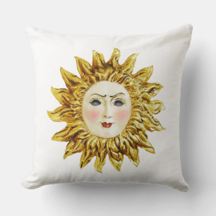 Radiant Sun Face Kissen