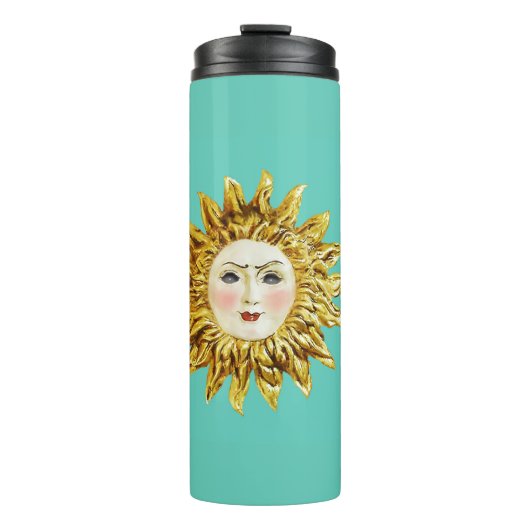 Radiant Sun Face Thermosbecher (Vorderseite)