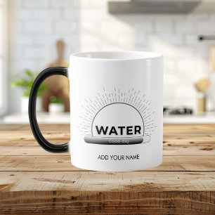 Radiant Sun Wasser Zitat mit Good Day Balken Verwandlungstasse