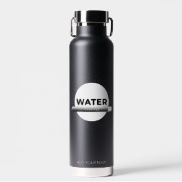 Radiant Sun Wasser Zitat mit Guter Tag Balken Trinkflasche