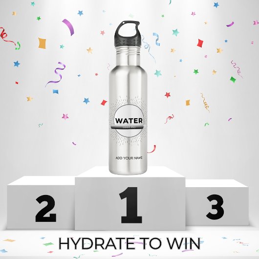 Radiant Sun Water Quote with Good Day Bar Edelstahlflasche