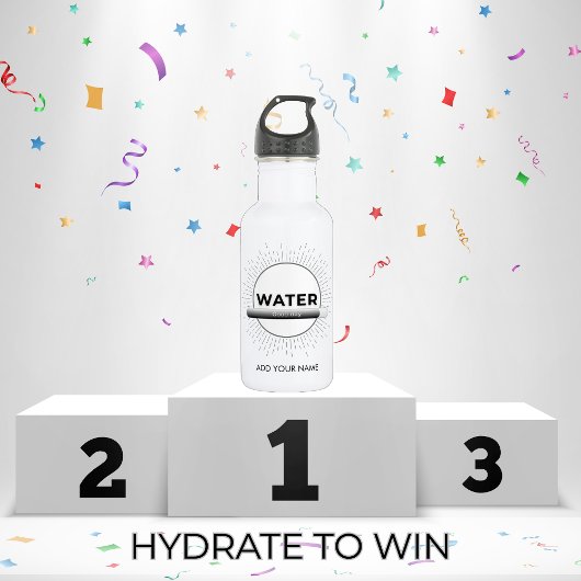 Radiant Sun Water Quote with Good Day Bar Edelstahlflasche