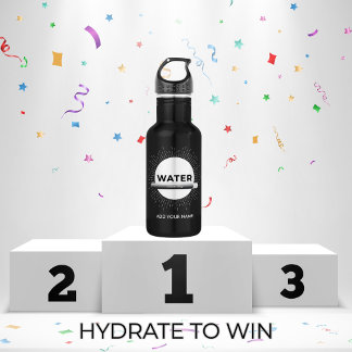 Radiant Sun Water Quote with Good Day Bar Edelstahlflasche