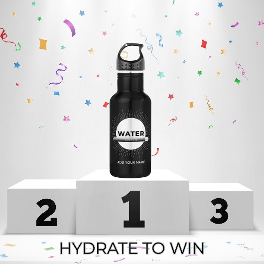 Radiant Sun Water Quote with Good Day Bar Edelstahlflasche