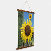 Radiant Sunblumen Wandteppich Mit Holzrahmen (Gewinkelt)