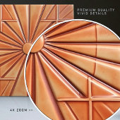 Radiant Sunburst Warme Terracotta Fliese