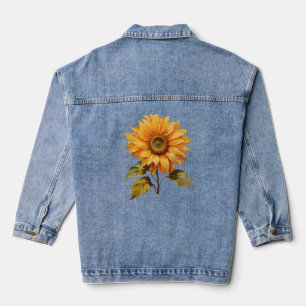 Radiant Sunflower Denim Jacket Jeansjacke