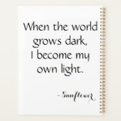 Radiant sunflower in pixels planer (Rückseite)