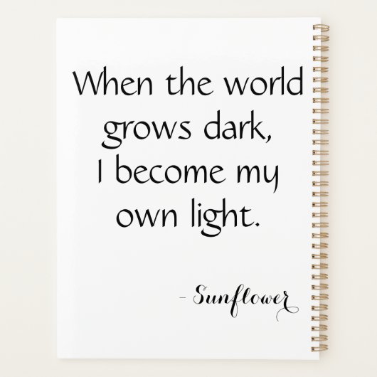 Radiant sunflower in pixels planer (Rückseite)