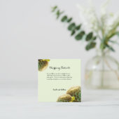 Radiant Sunlit Hydrangea Green Enclosure Card Begleitkarte (Stehend Vorderseite)