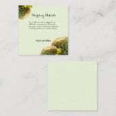 Radiant Sunlit Hydrangea Green Enclosure Card Begleitkarte (Vorne/Hinten)
