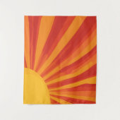 Radiant Sunrise Wall Accent Wandteppich (Vorderseite)