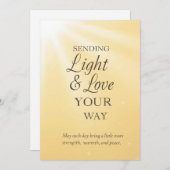 Radiant Sunshine Blessings – Sending Light & Love Einladung (Vorne/Hinten)