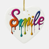 Radiant Symbol der Liebe und Freude Keramik Ornament (Hinten)