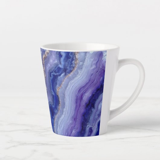 Radiant Tanzanit Faceted Latte Tasse (Rechts)