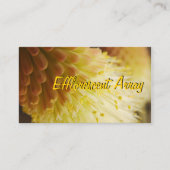 Radiant Torch Lily Visitenkarte (Vorderseite)