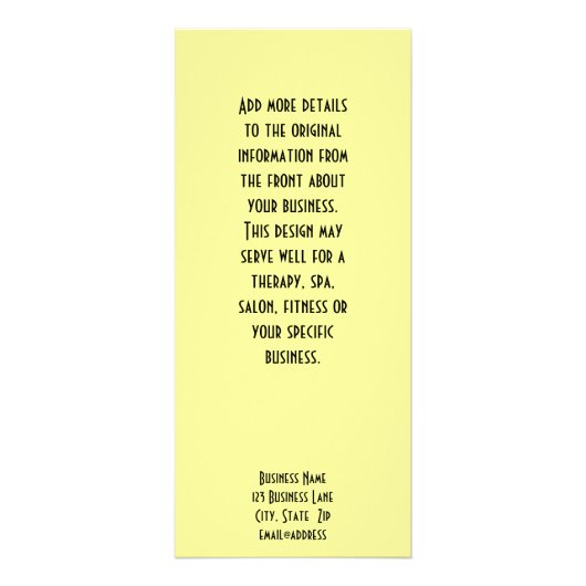 Radiant Torch Lily Werbekarte (Hinten)