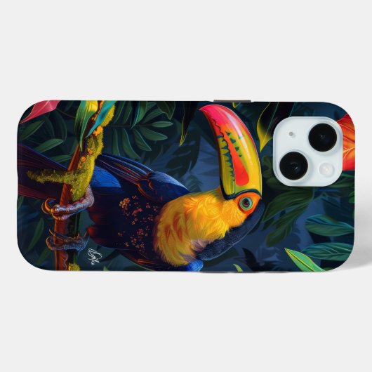 Radiant Toucan Case-Mate iPhone Hülle (Rückseite (Horizontal))