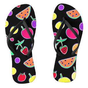 Radiant Tropic Neon Magic Badesandalen