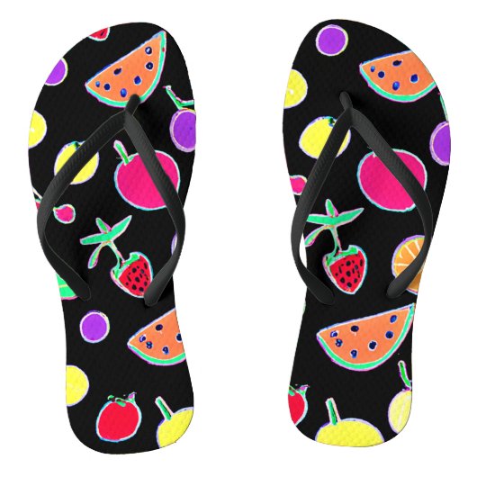 Radiant Tropic Neon Magic Badesandalen (Fußbett)