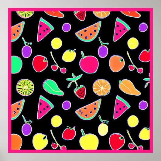 Radiant Tropic Neon Magic Poster (Vorne)