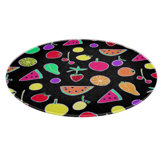 Radiant Tropic Neon Magic Schneidebrett (Ecke)