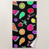 Radiant Tropic Neon Magic Strandtuch (Vorderseite)