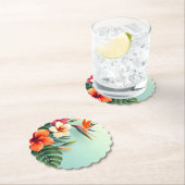 Radiant Tropical Floral Symphony Untersetzer (Vor Ort)